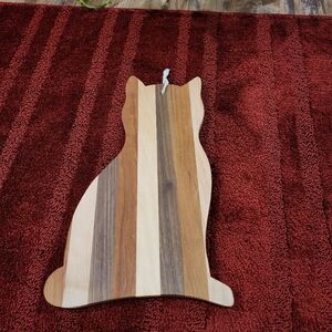 Wood Cat Cutting Board
